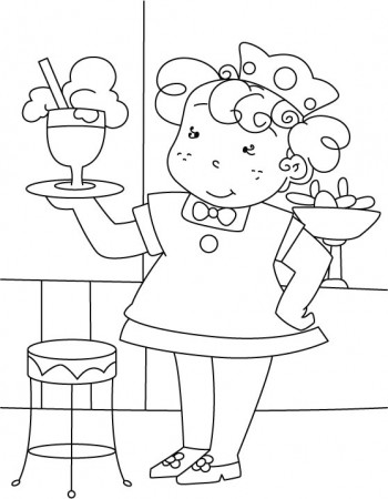 Ice cream with soda coloring pages | Download Free Ice cream with ...