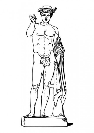 Coloring Page Hermes - free printable coloring pages