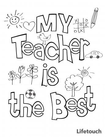 Teacher Appreciation Coloring Sheet | Teacher appreciation printables, Teacher  appreciation week printables, Teachers appreciation week gifts