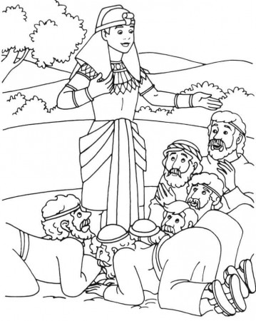 Joseph's Brothers Coloring Page - Free Printable Coloring Pages for Kids