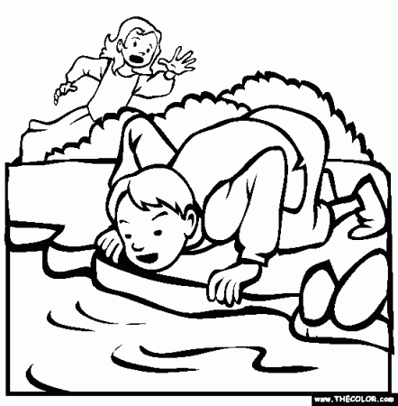 Brother And Sister Online Coloring Page
