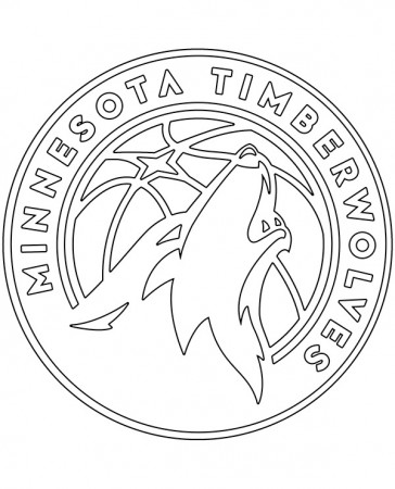 Printable Minnesota Timberwolves logo - Topcoloringpages.net