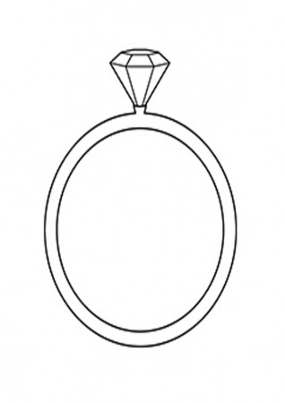 Coloring Pages | Diamond Ring Coloring Page
