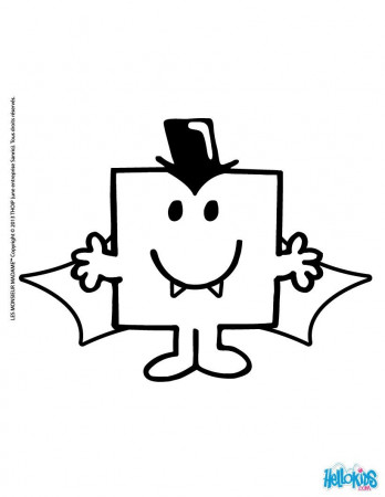 Mr MEN and LITTLE MISS coloring pages - Mr Men Ghost