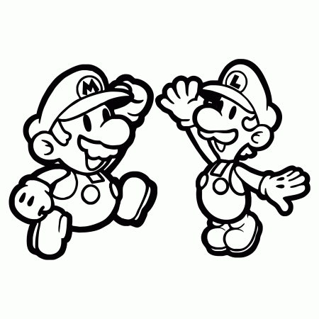Of Mario And Luigi - Coloring Pages for Kids and for Adults