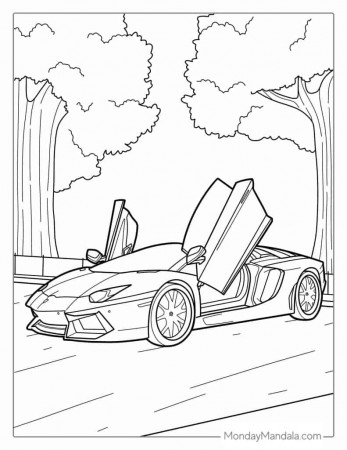 24 Lamborghini Coloring Pages (Free PDF Printables)