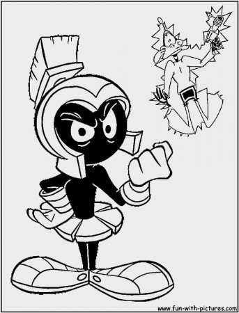 Marvin The Martian Coloring Pages | Coloring Pages Kids Tech