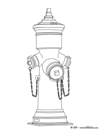 FIREMAN coloring pages - Fire hydrant