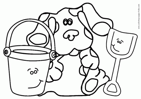 Blue's Clues color page - Coloring pages for kids - Cartoon ...