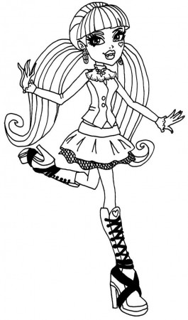 Monster High Draculaura Coloring Pages