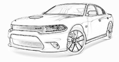 Dodge Charger 2015 Coloring Page - Coloring Home