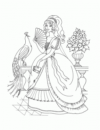 all disney princess coloring pages - Free Large Images