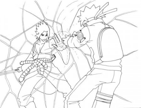 Naruto Rasengan Vs Sasuke Chidori Coloring Pages | Coloring pages, Art,  Sasuke
