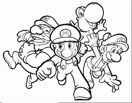 Super Luigi Coloring Pages Mario Nintendo To Print Free Mansion –  Approachingtheelephant