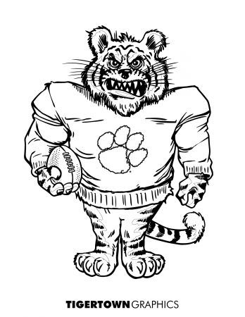 Clemson Football Coloring Pages Coloring Pages - Free Photos