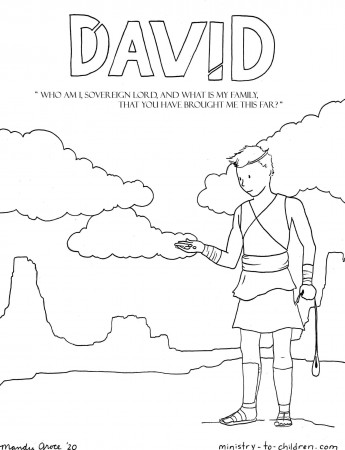 David Coloring Page | Ministry-To-Children