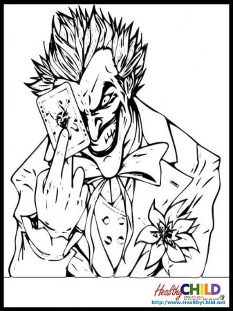 The Joker - Batman Coloring Pages