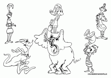 Whoville Characters Colouring Pages - Colorine.net | #3298