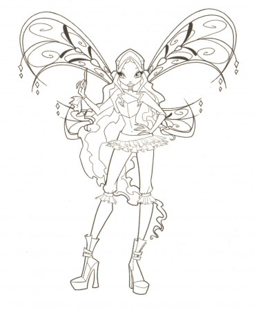 Winx Club Enchantix Coloring Pages Games - High Quality Coloring Pages