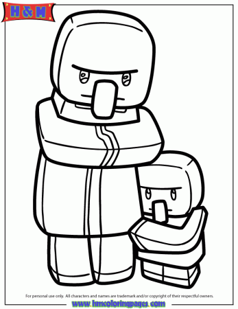 Minecraft Coloring Pages Zombie Pigman - High Quality Coloring Pages