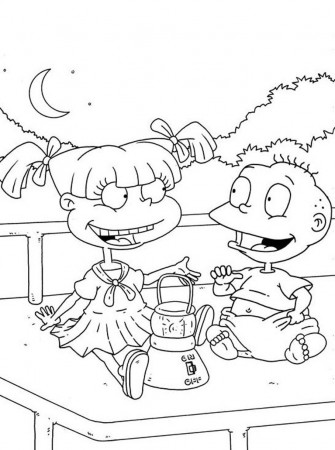 Rugrats Kimi Coloring Pages - HiColoringPages