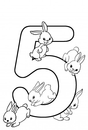Coloring Pages : Birthday Coloring Bambi 5th Sheet Rabbits ...