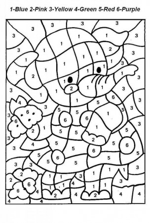 Free Printable Color By Number Coloring Pages For Adults at ...