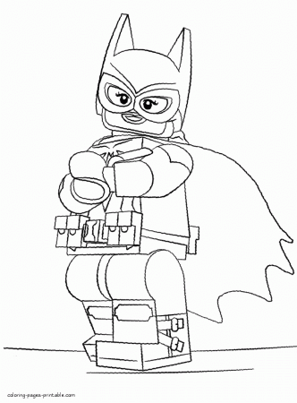 Lego Batgirl coloring pages || COLORING-PAGES-PRINTABLE.COM
