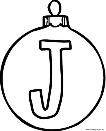 Coffee Table : Christmas Ornament Coloring Page Alphabet ...