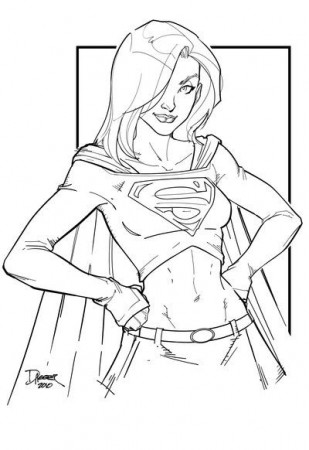 Supergirl Coloring Pages Free Printable - Enjoy Coloring ...