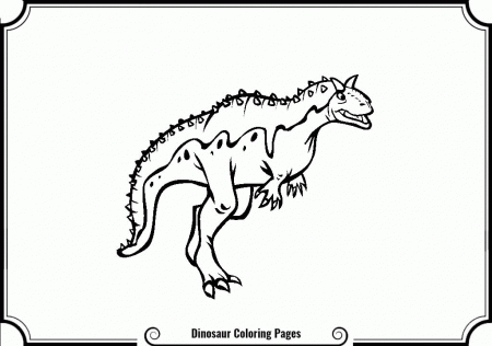 Carnotaurus Coloring Page 1 - Coloring Home