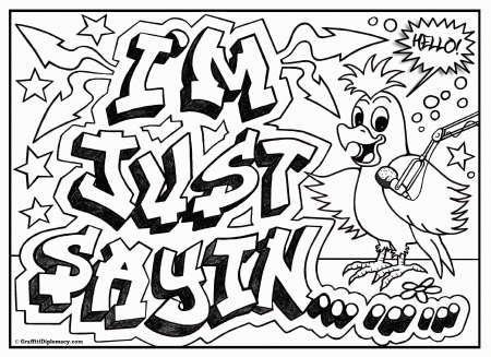 OMG! Another Graffiti Coloring Book of Room Signs - Learn to draw ...