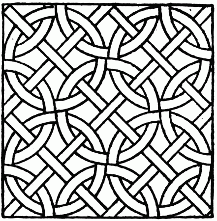 Mosaic Patterns - Coloring Pages for Kids and for Adults