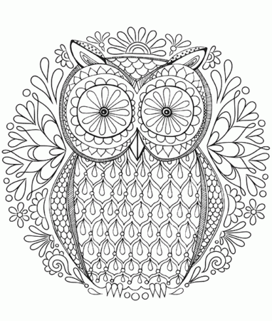 Owl Coloring Pages for Adults #3069 Adult Coloring Pages Printable ...