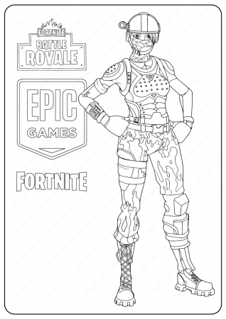 Free Printable Fortnite Elite Agent Skin Coloring Pages