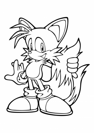 Tails is Sonic's best friend coloring pages, Sonic the Hedgehog coloring  pages - Colorings.cc