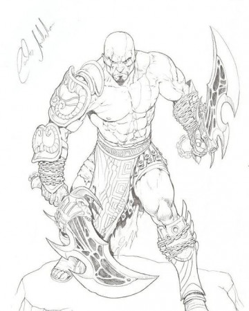 Kratos God of war | Kratos god of war, Warrior drawing, Character art
