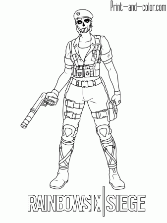 Rainbow Six Siege coloring pages | Print and Color.com
