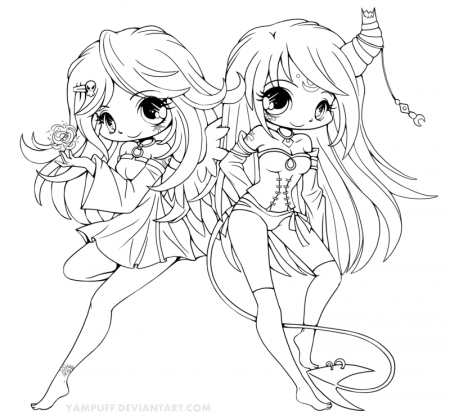 This lineart was made for the 2013 Halloween coloring contest of For more  info, click here: cutiepiewon… | Chibi coloring pages, Cute coloring pages,  Anime coloring