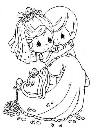Precious Moments Wedding Coloring Pages | Precious Moments ...