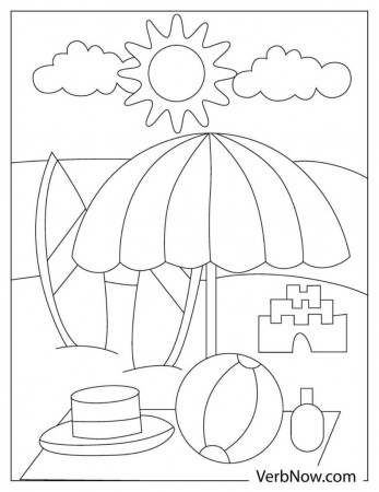 Free SUMMER Coloring Pages & Book for Download (Printable PDF) - VerbNow