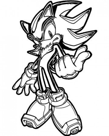 Dark Sonic Coloring Pages - Coloring Play