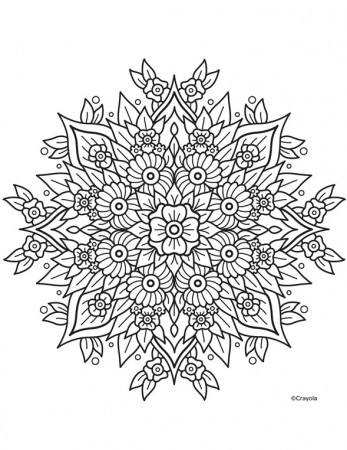 Flower Mandala | crayola.com
