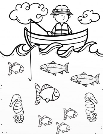 Ocean Coloring Pages - Kid Activities with Alexa