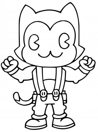 Toon Meowscles Fortnite Skin Coloring Pages - Coloring Cool