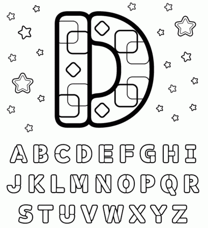 Letter D Printable Alphabet Coloring Pages | Alphabet Coloring ...