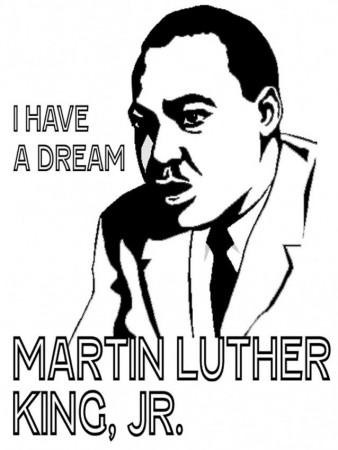 Martin Luther King Jr Free Coloring Pages