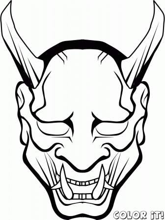 8 Pics of Scary Mask Coloring Pages - Scary Halloween Coloring ...
