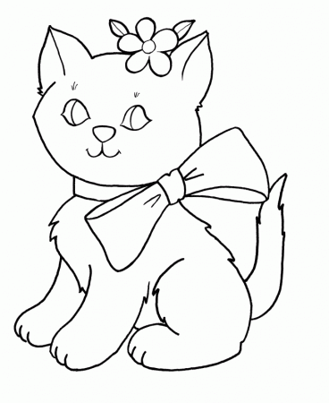 fun coloring pages cute cat - VoteForVerde.com