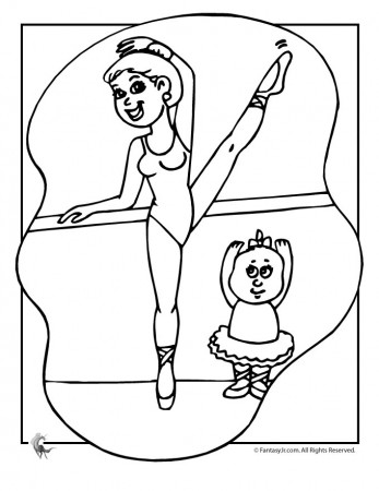 Ballet Class Coloring Page | Woo! Jr. Kids Activities : Children's  Publishing